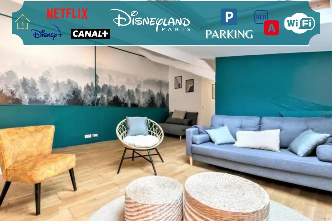 Mickey'S Gateway N4 Pour 6 Votre Refuge Familial Daire Montévrain Dış mekan fotoğraf